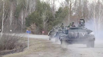 российские военные в Киевской области